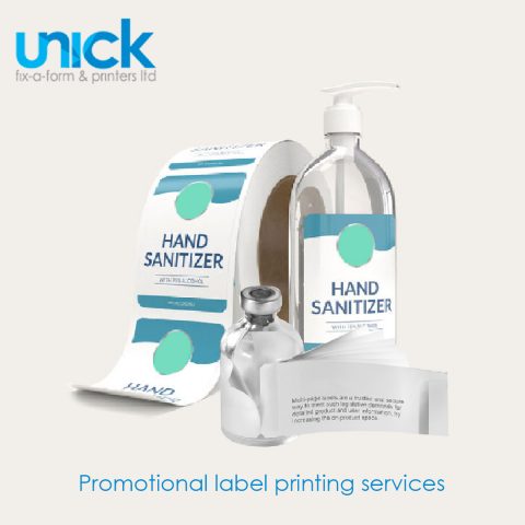 Promotional label printing services